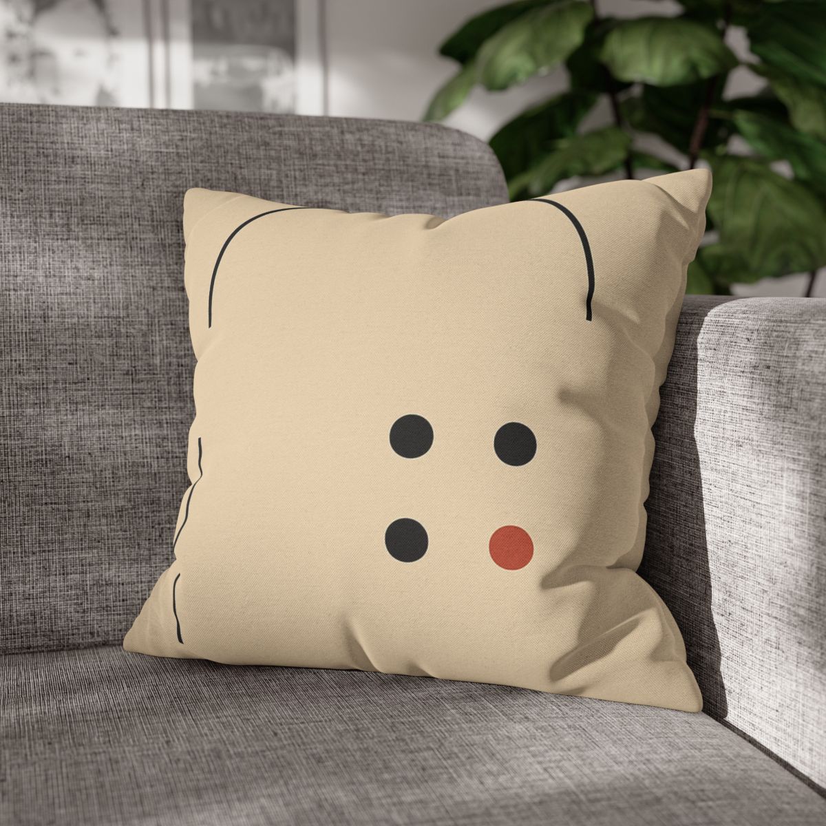 Partial Arc Window Over Dot Grid trendy patterned pillow cases