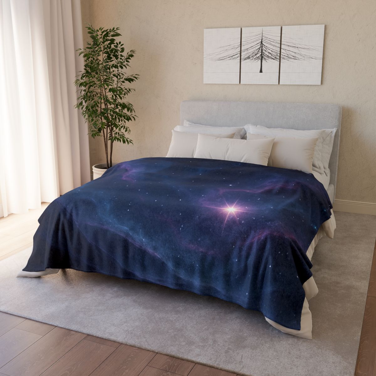 Nebula Tide Mosaic decorative home blankets