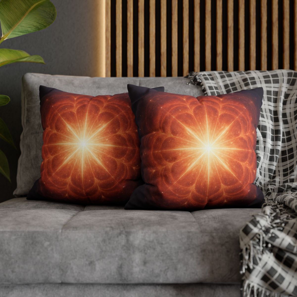 Starburst Petal Crown custom pillow cases