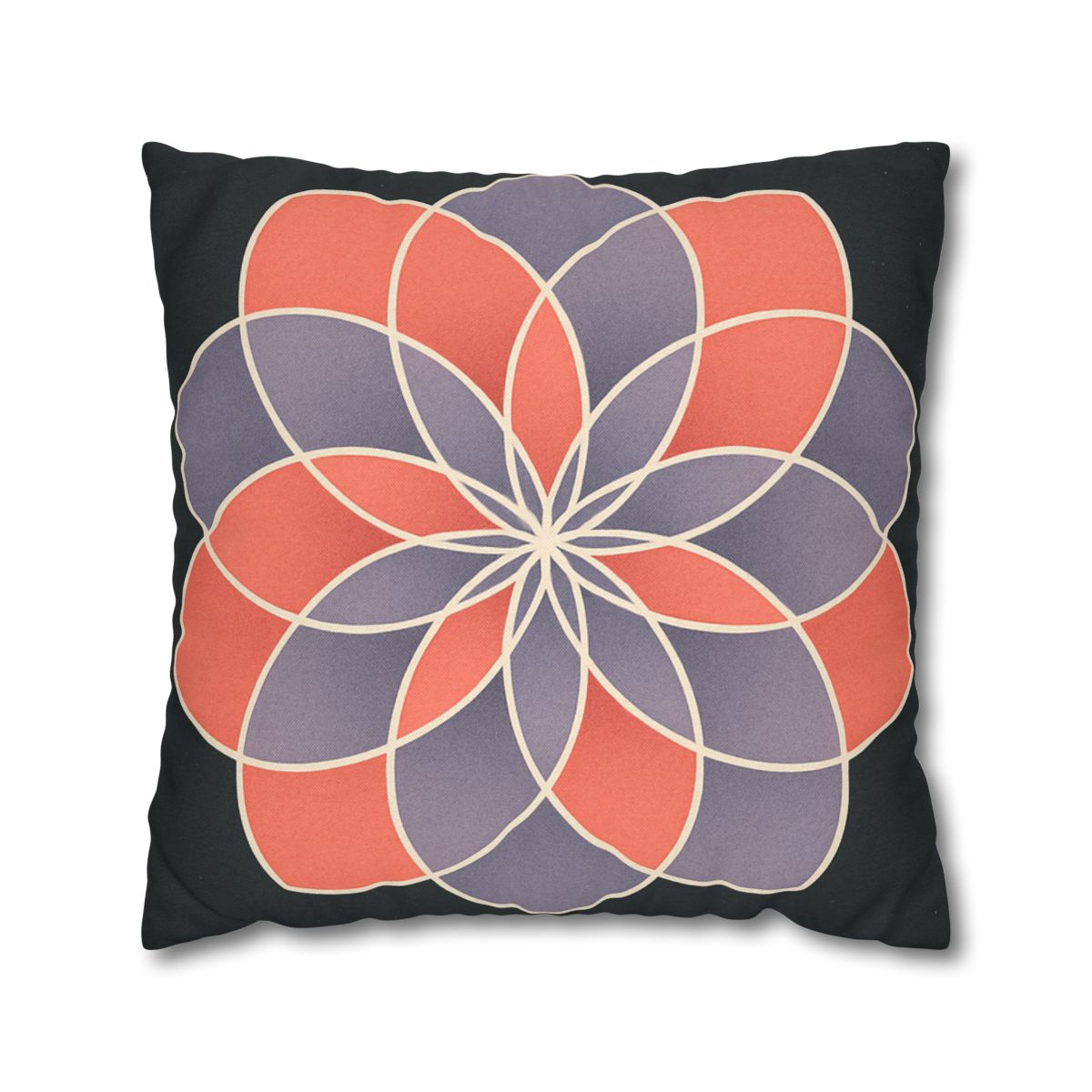 Petal Prism Overlap soft cotton pillow cases