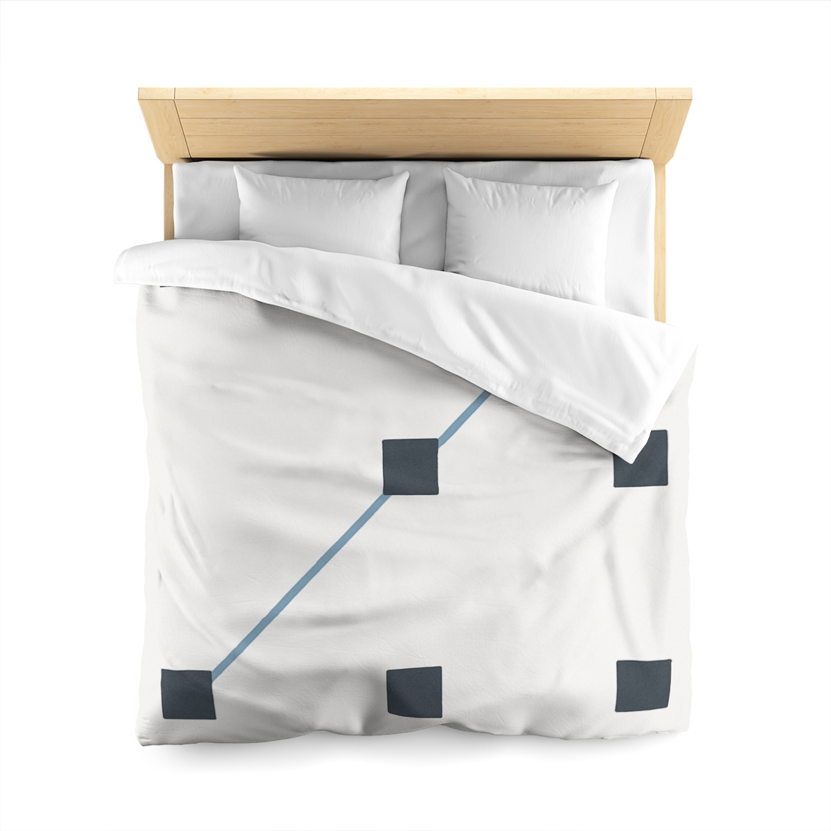 Diagonal Star Path Grid stylish duvet covers