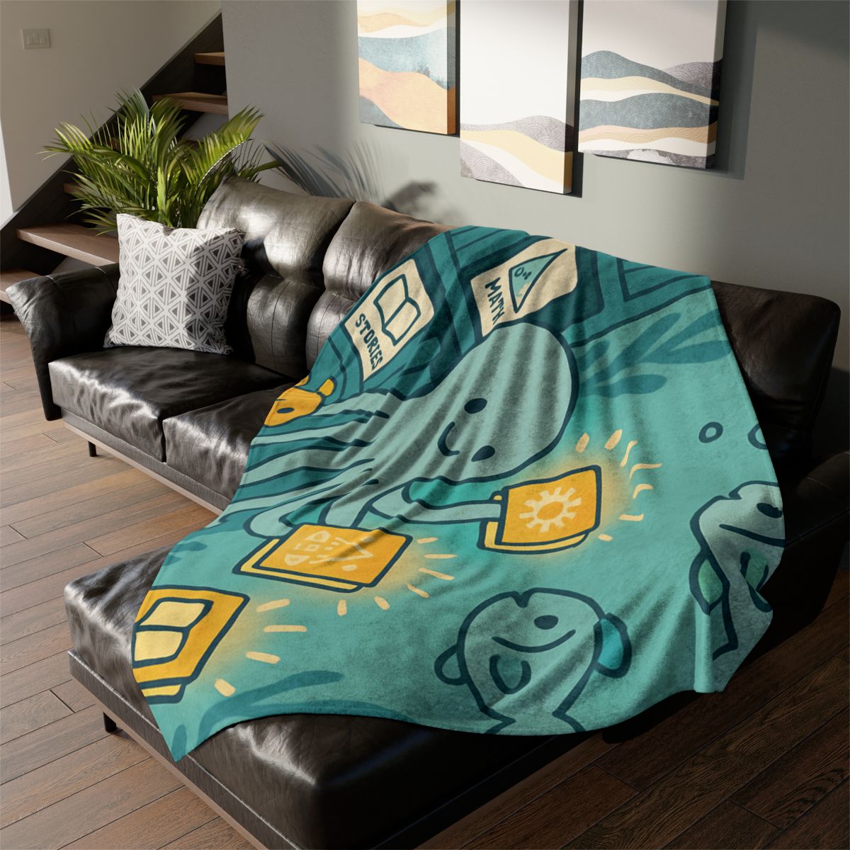 Underwater Library Of Light soft fleece blankets