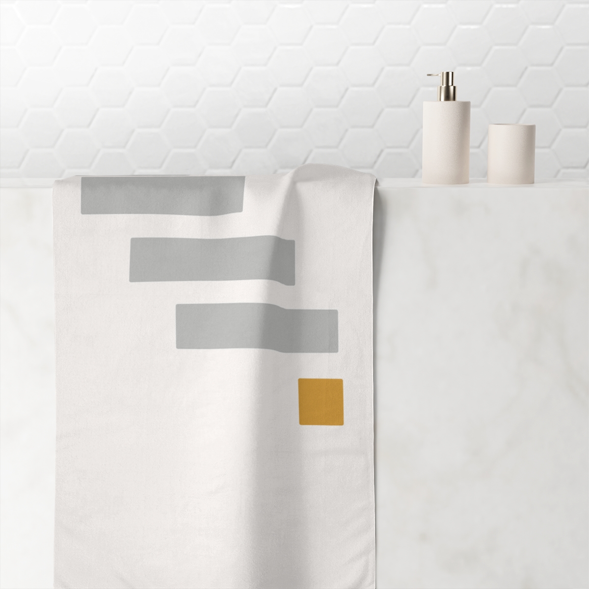 Descending Bars With Silent Pause unique gift towels