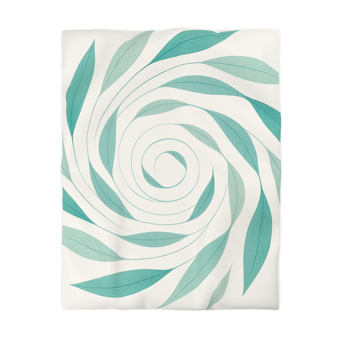 Orbiting Leaf Halo designer printed duvets