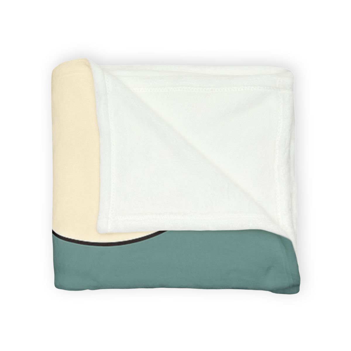 Staggered Trio Of Circles With Thin Divider soft fleece blankets