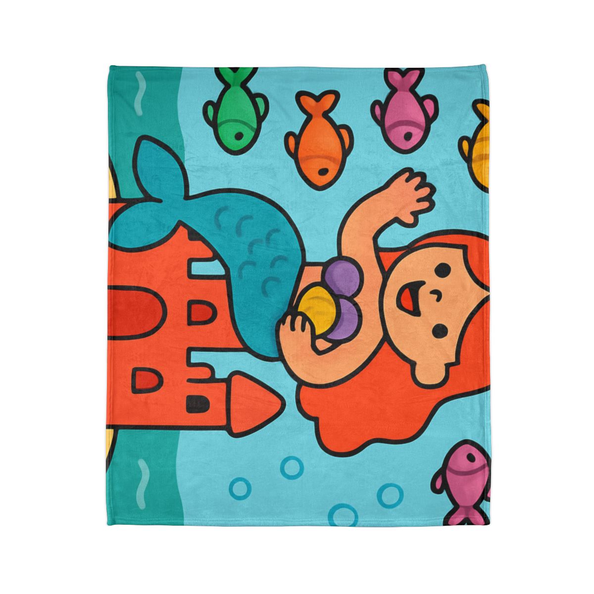 Coral Castle Mermaid warm winter blankets