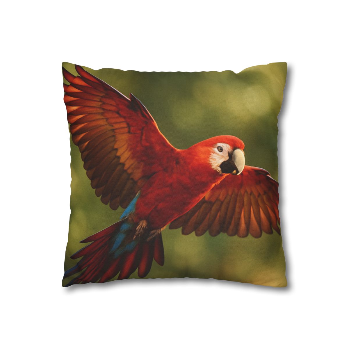 Scarlet Arc Macaw In Flight trendy patterned pillow cases