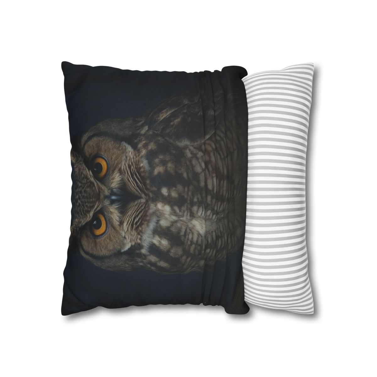 Silent Drift Great Horned Owl personalized pillow covers