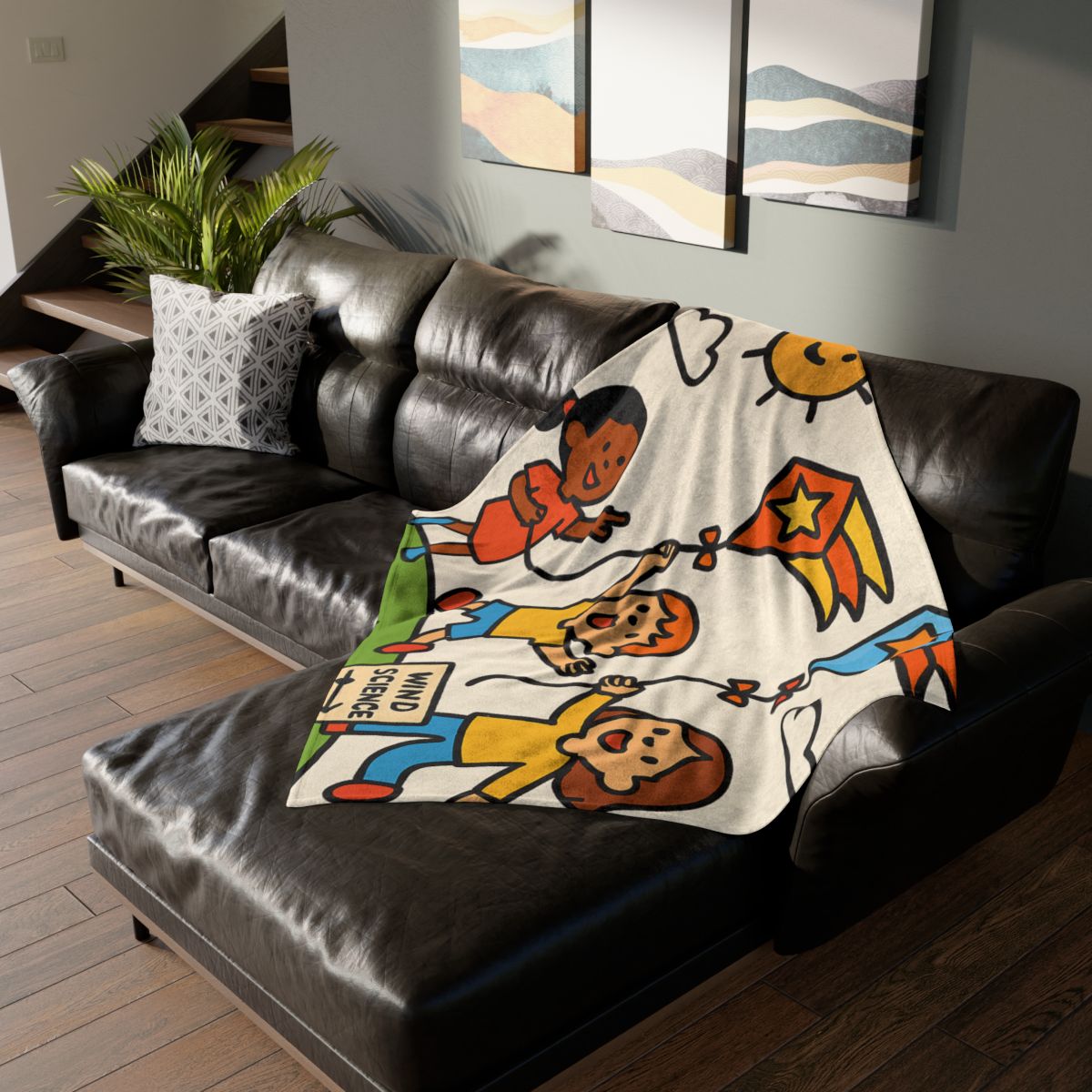 Comet Kite Parade On Cloud Hill decorative home blankets