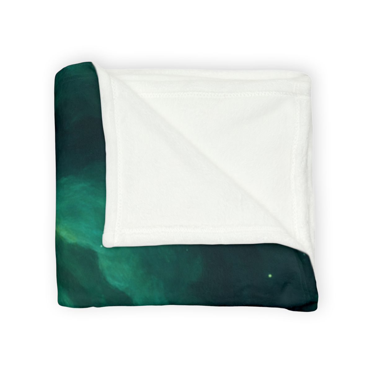 Verdant Nebula Swirl custom blankets