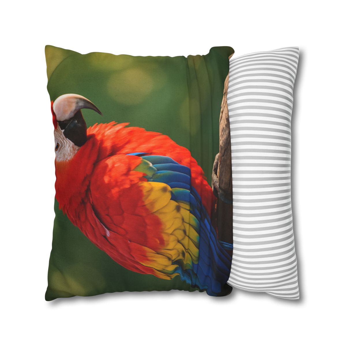 Prism Song Scarlet Macaw designer print pillow cases