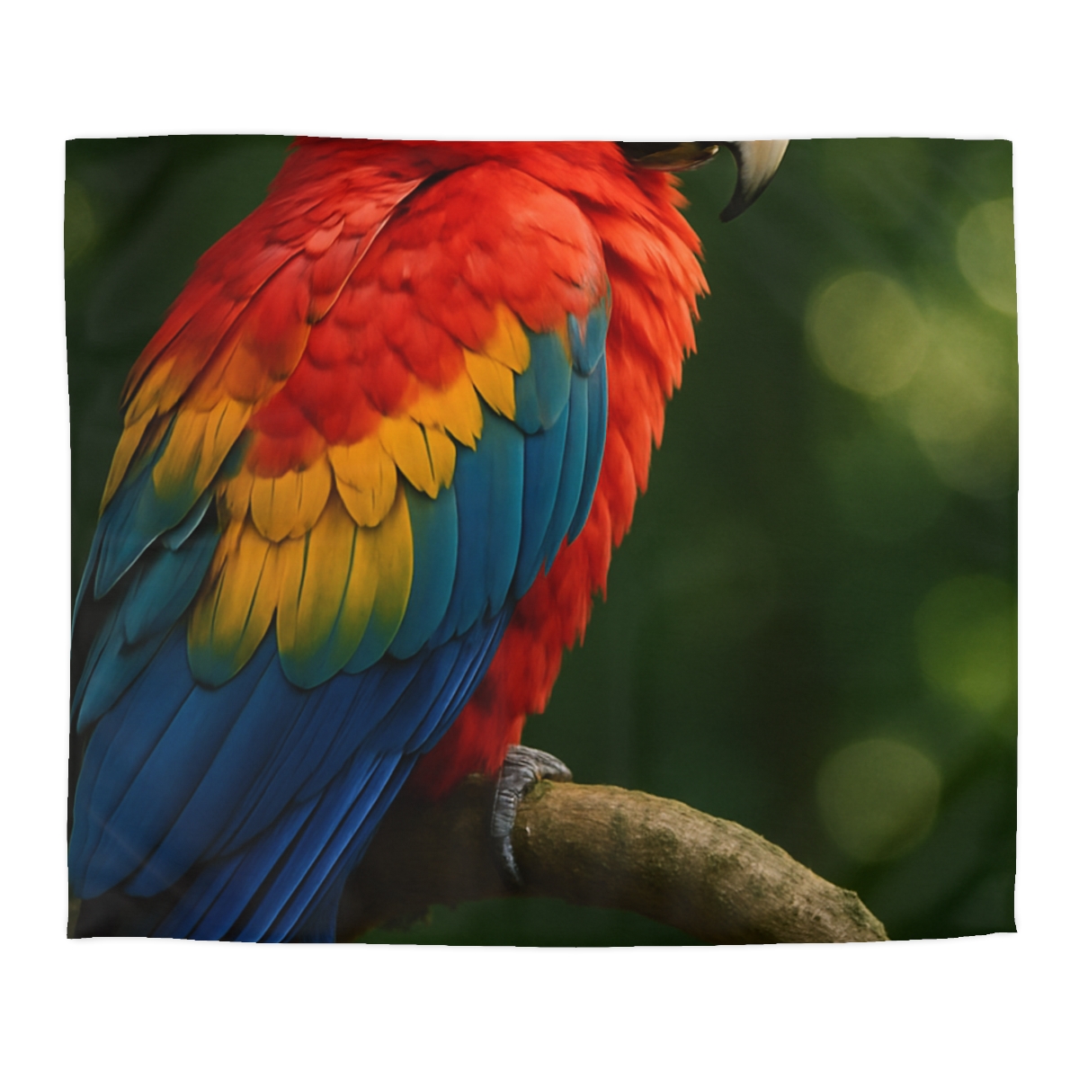 Canopy Flame Scarlet Macaw custom duvets