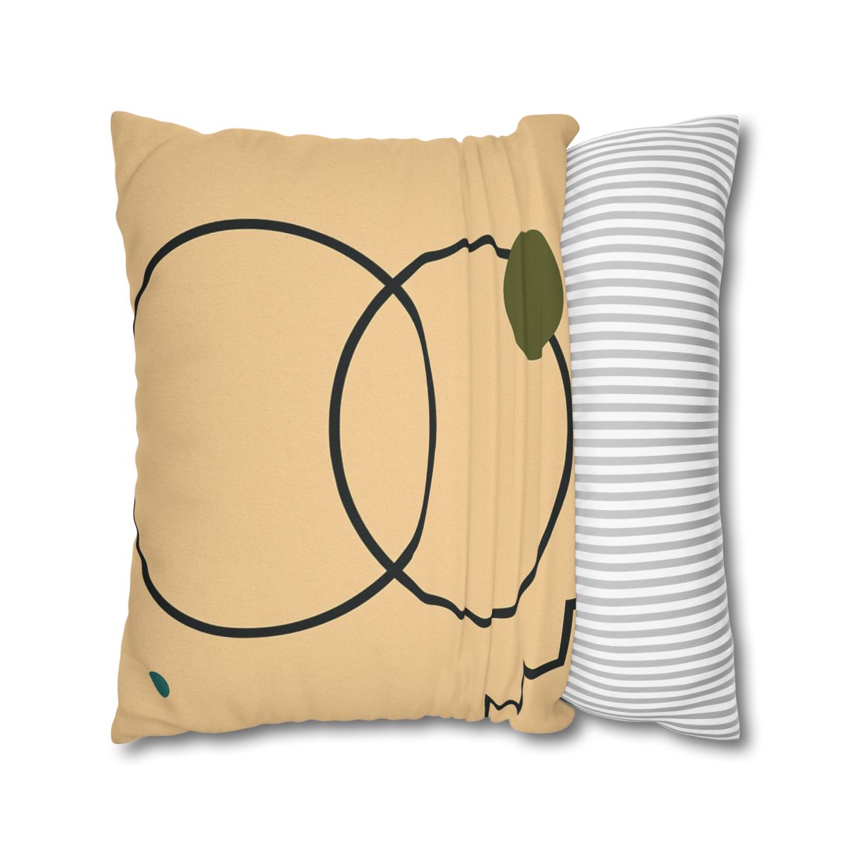 Aligned Rings With Corner Steps stylish decorative pillowcases