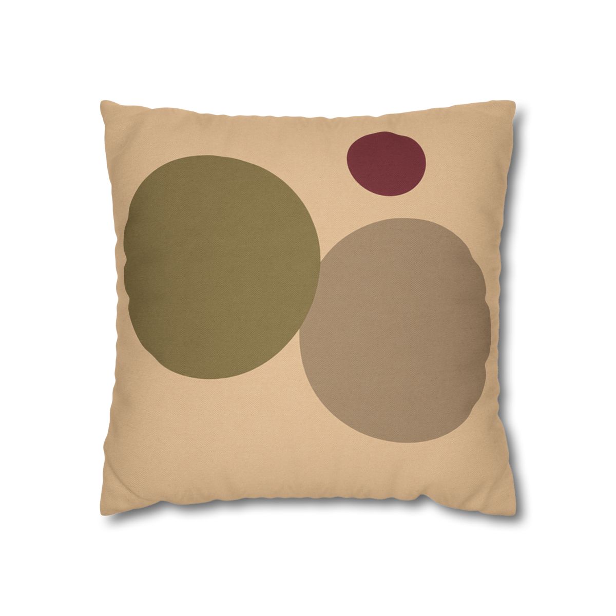 Three Circles With Shared Edge soft cotton pillow cases