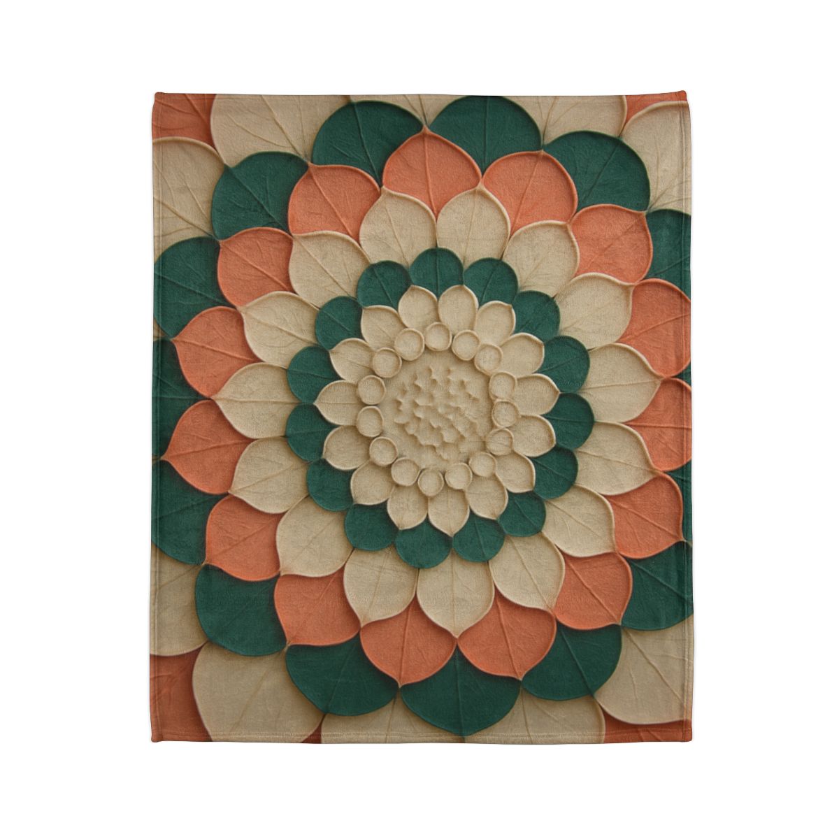 Petal Halo Mosaic trendy patterned blankets