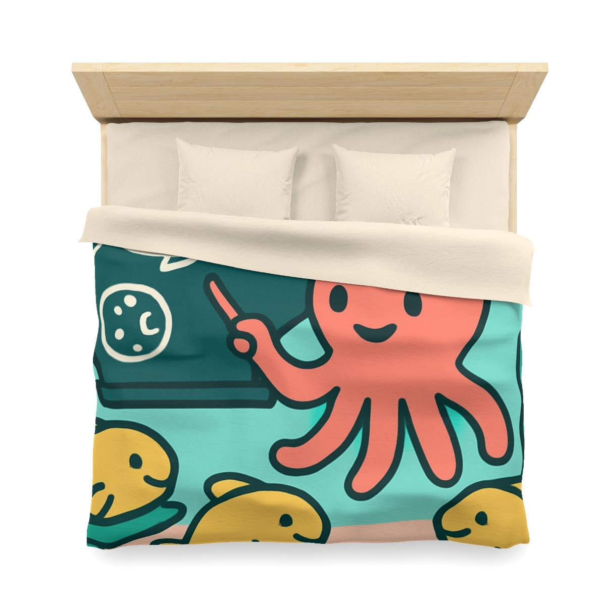 Cosmic Coral Classroom custom duvets