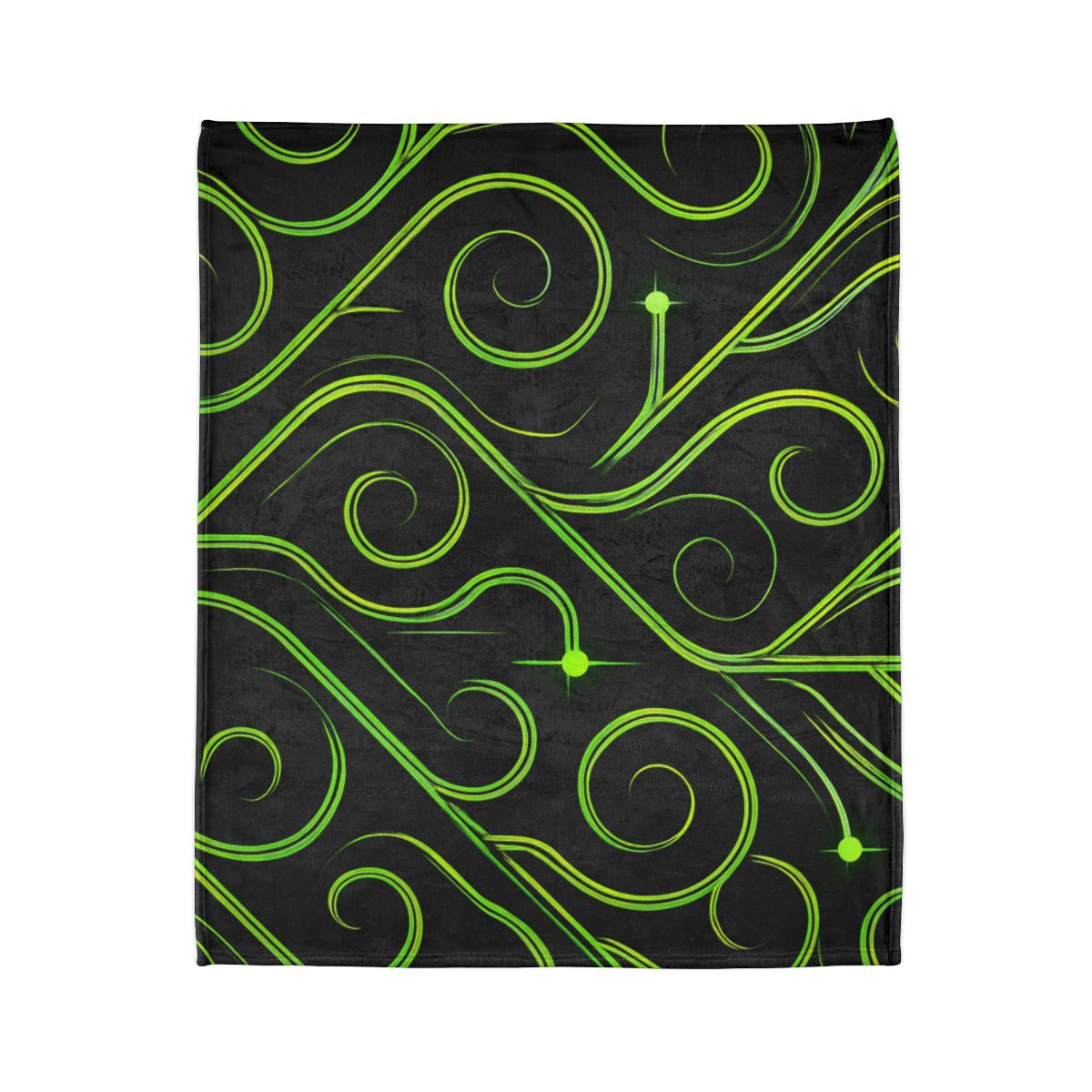Vine Curl Circuitry stylish throw blankets