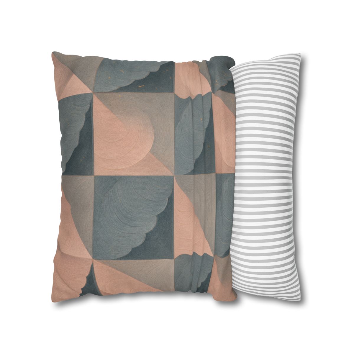 Petal Ripple Grid designer print pillow cases