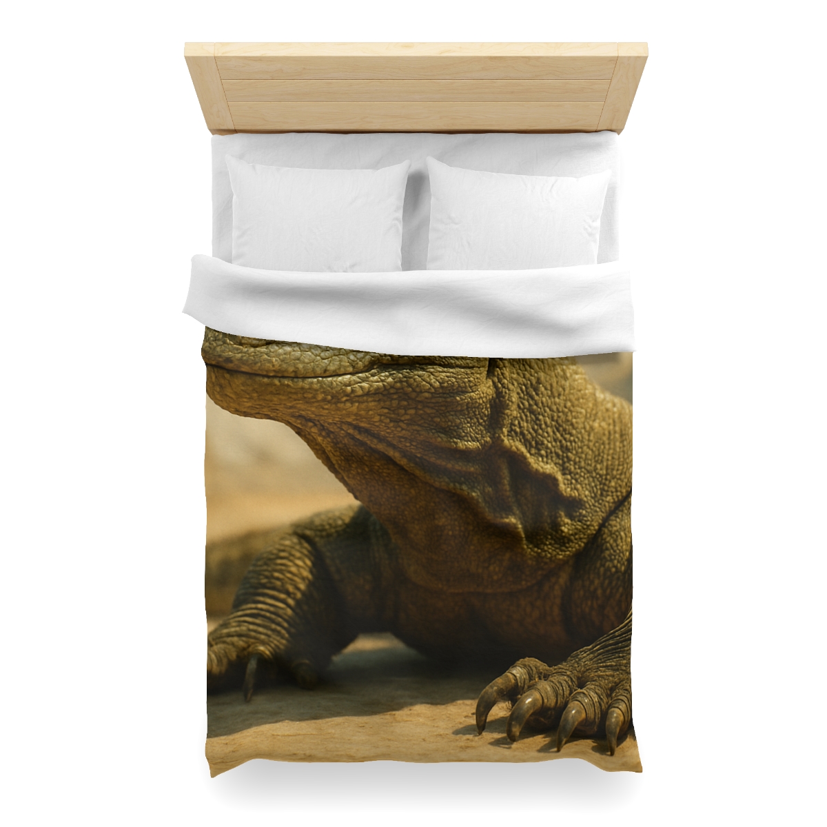 Ancient Sentinel Komodo Dragon personalized bedding duvets