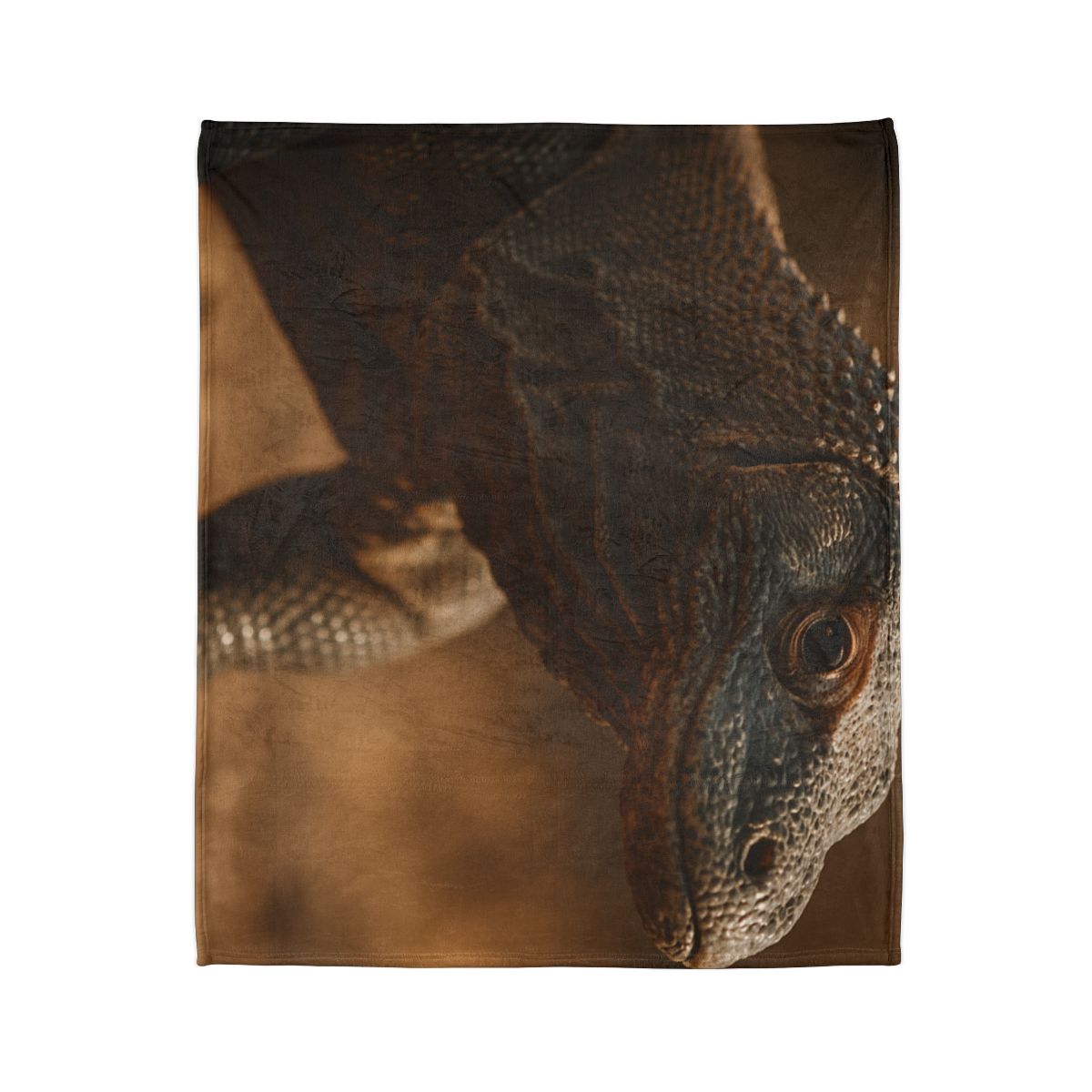 Ancient Sentinel Komodo Dragon soft fleece blankets