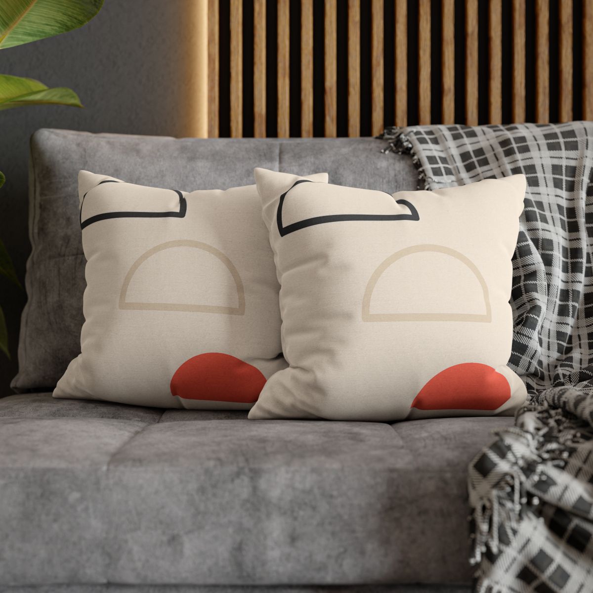 Staggered Arc Trio trendy patterned pillow cases