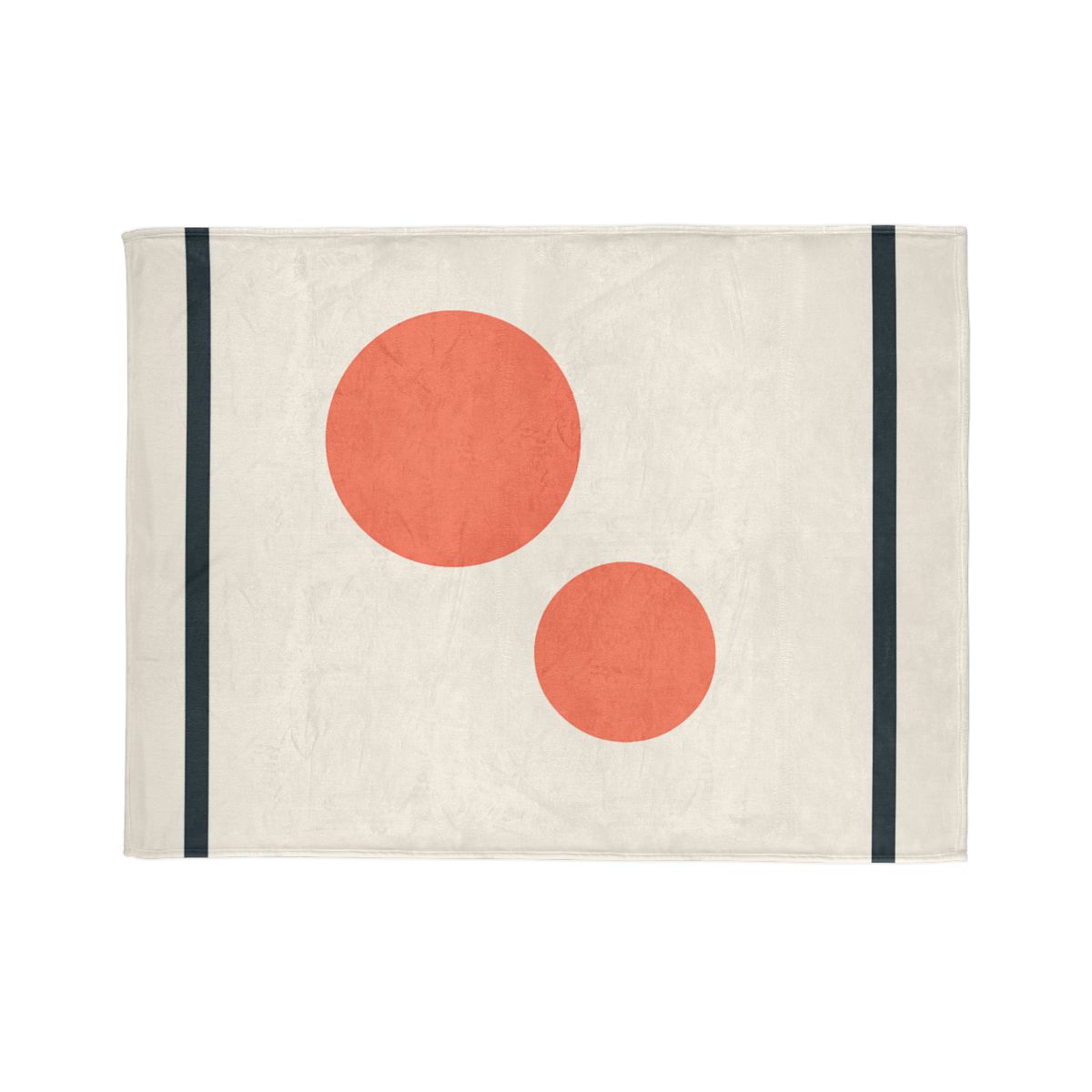 Asymmetric Frame Gap With Two Discs soft fleece blankets