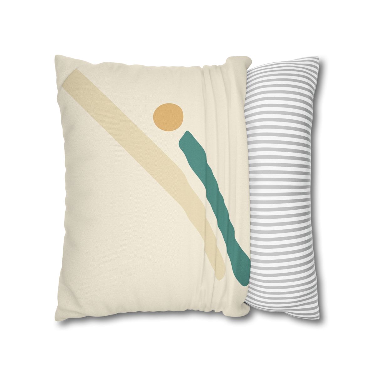 Sparse Diagonal Stripe Pair soft cotton pillow cases