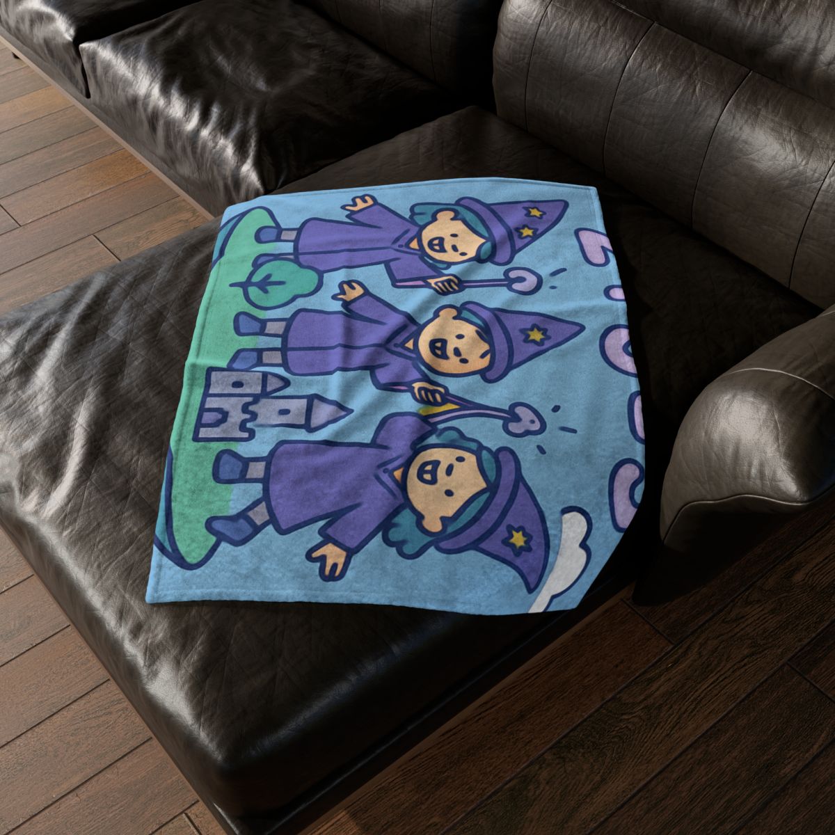 Math Wizards Floating Island soft fleece blankets