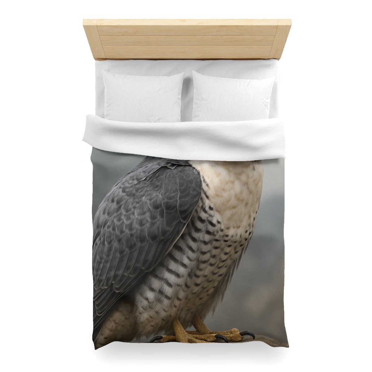 Starlit Focus Peregrine Falcon personalized bedding duvets