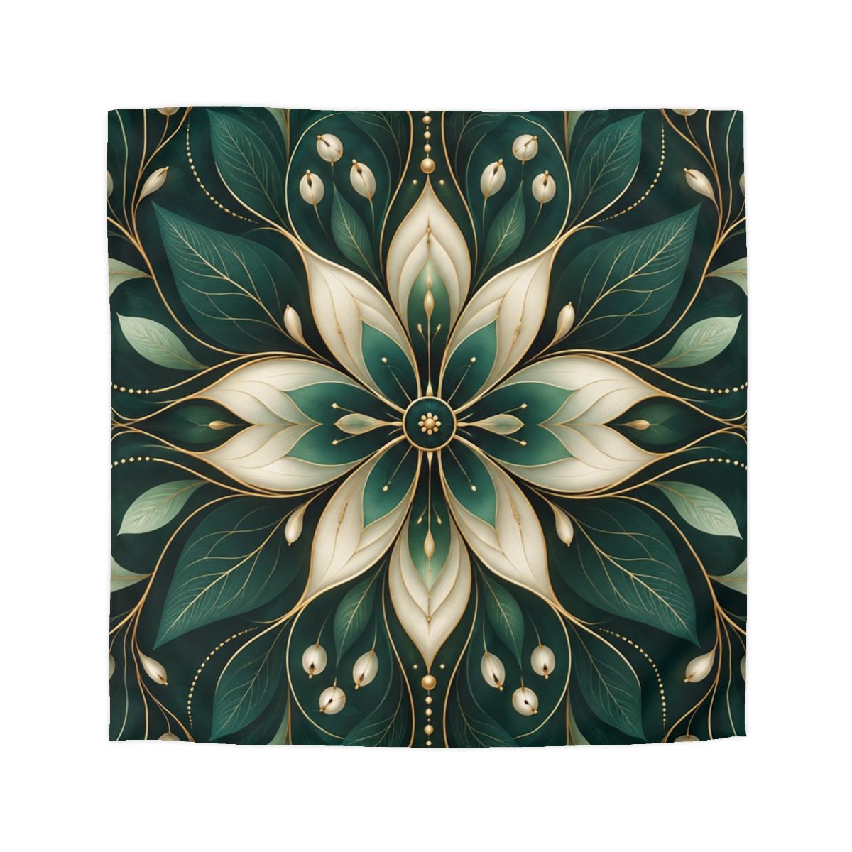 Botanical Cipher Bloom trendy bedroom duvets [AI-76483a37-c05fc99755d0]