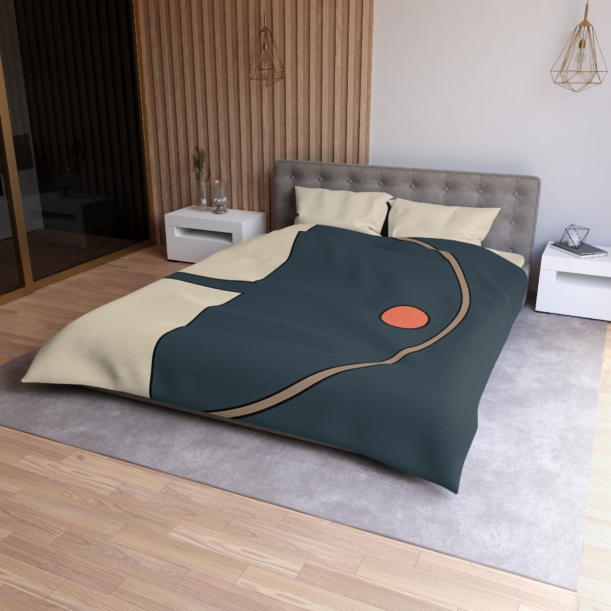 Offset Arc And Twin Rectangles trendy bedroom duvets