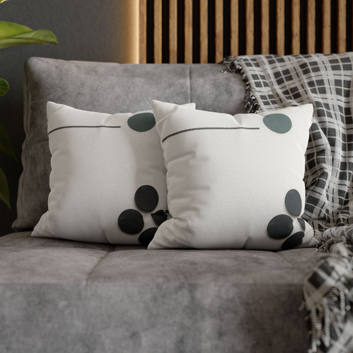 Clustered Dots With Broken Line trendy patterned pillow cases
