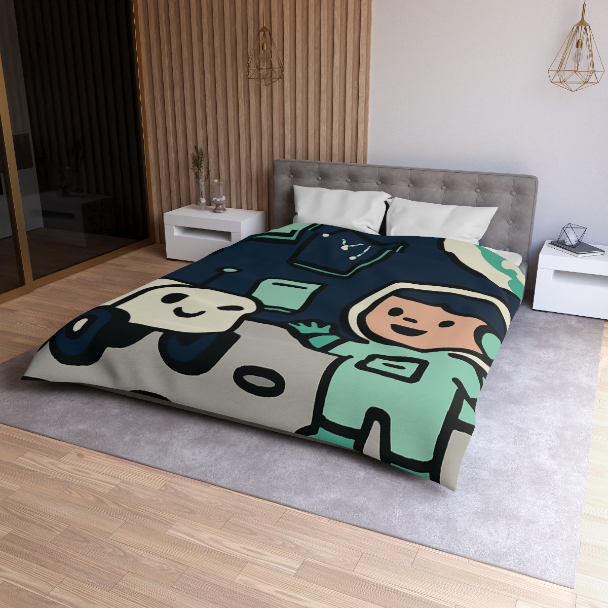 The Moonlit Library Rover warm winter duvets