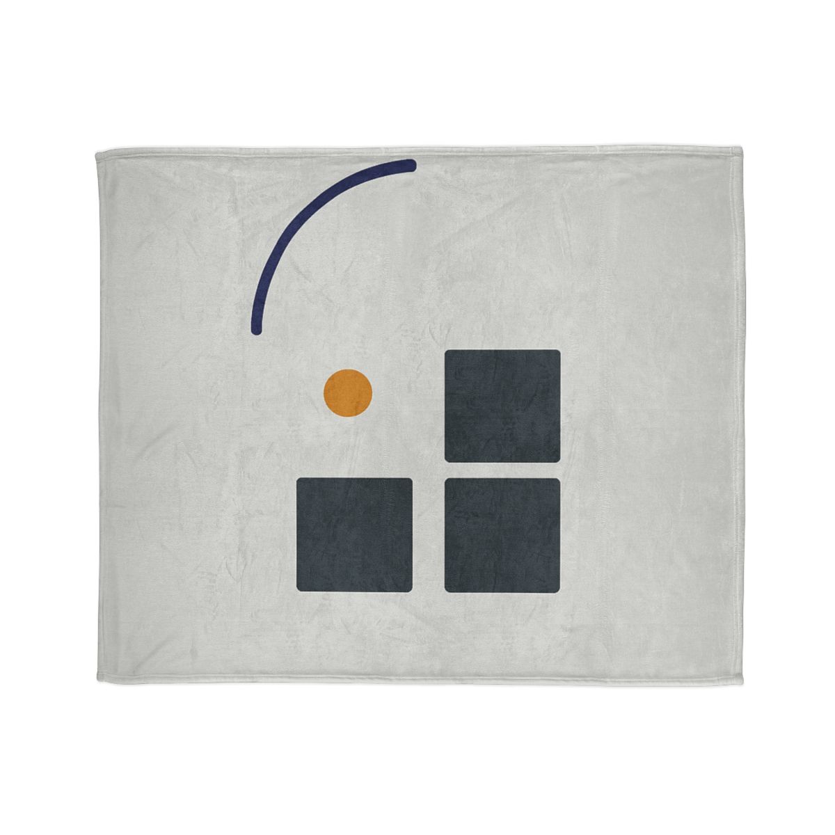 Missing Cell Grid With Offset Arc soft fleece blankets