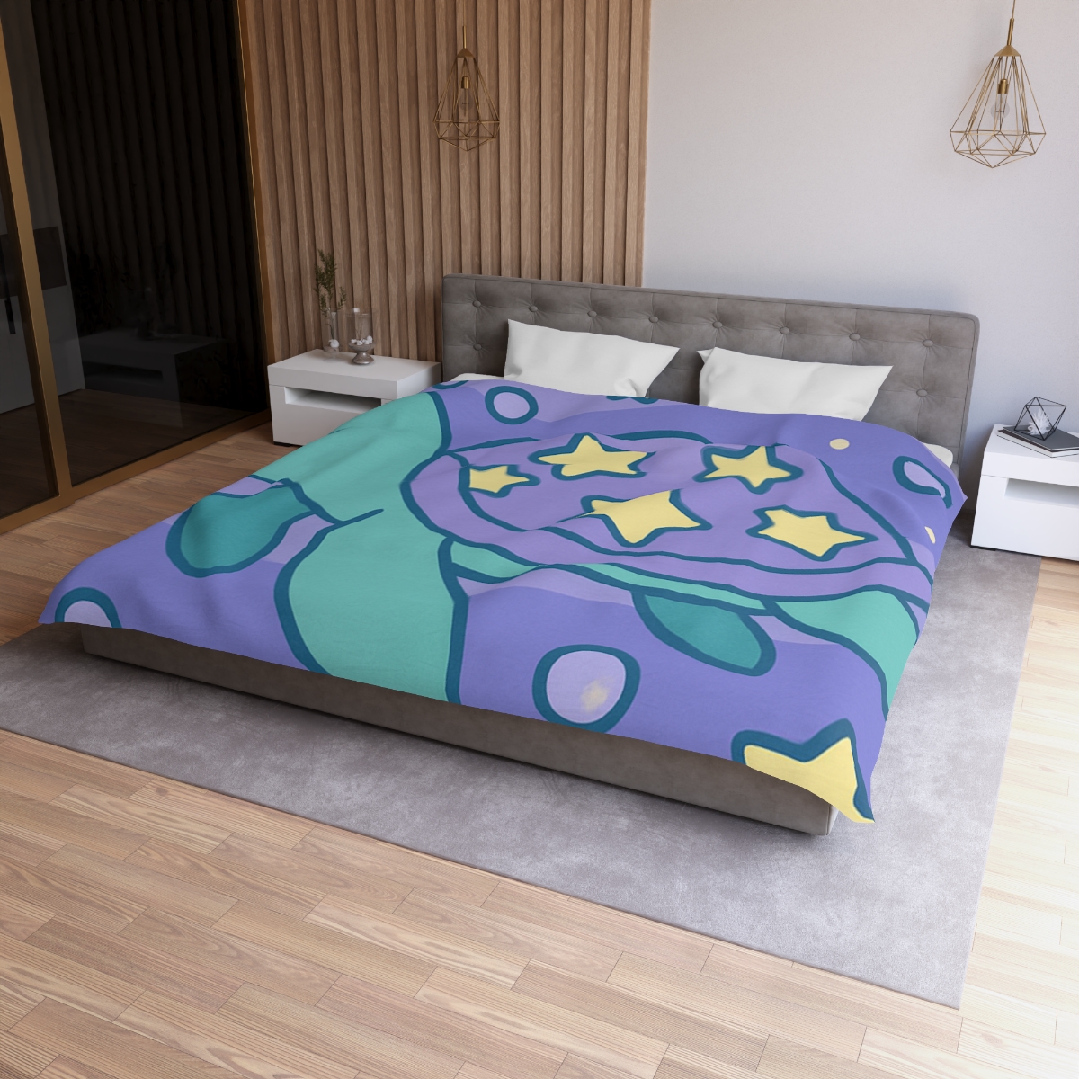 Nebula Ocean Turtle unique patterned duvets