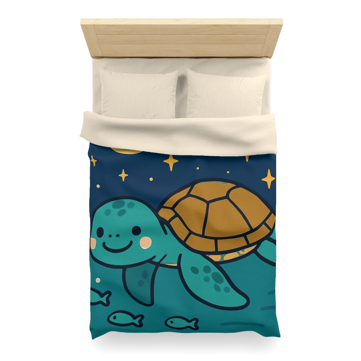 Starry Sea Turtle Voyage warm winter duvets
