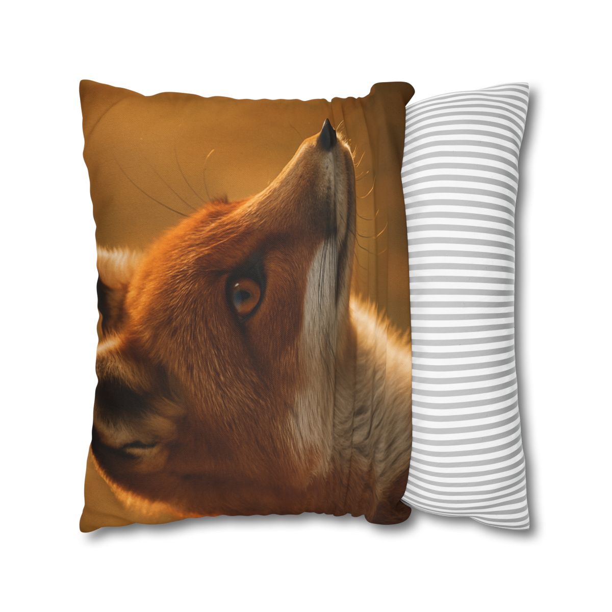 Amber Gaze Red Fox comfortable bedding pillow covers