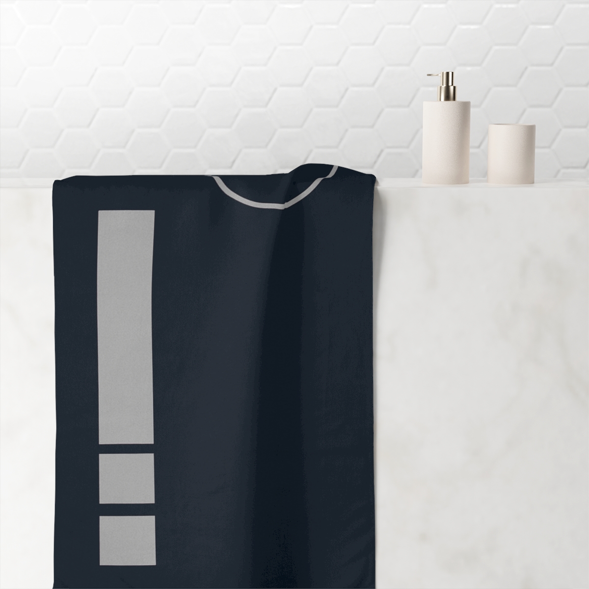 Stacked Rectangles With Offset Ring soft cotton towels