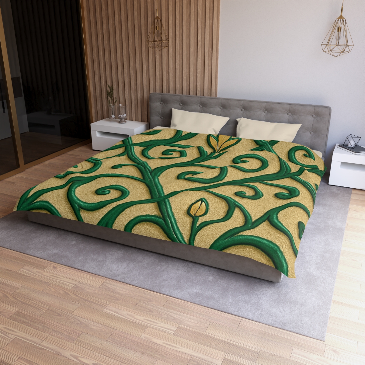 Vine Curl Lattice designer printed duvets