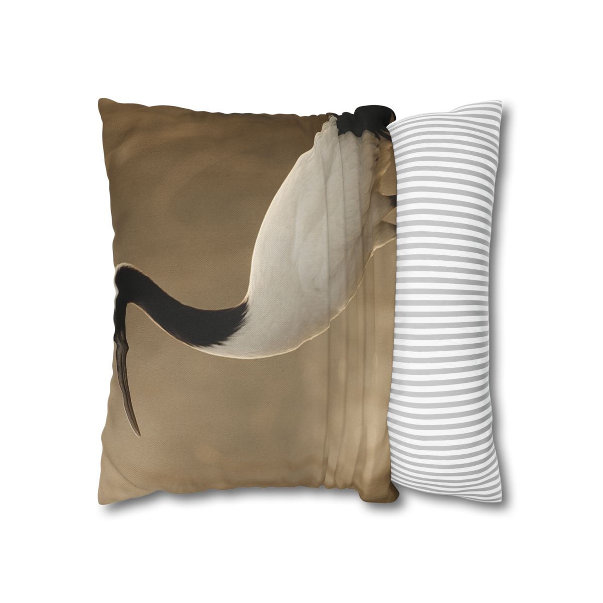 Silent Poise Red Crowned Crane trendy patterned pillow cases