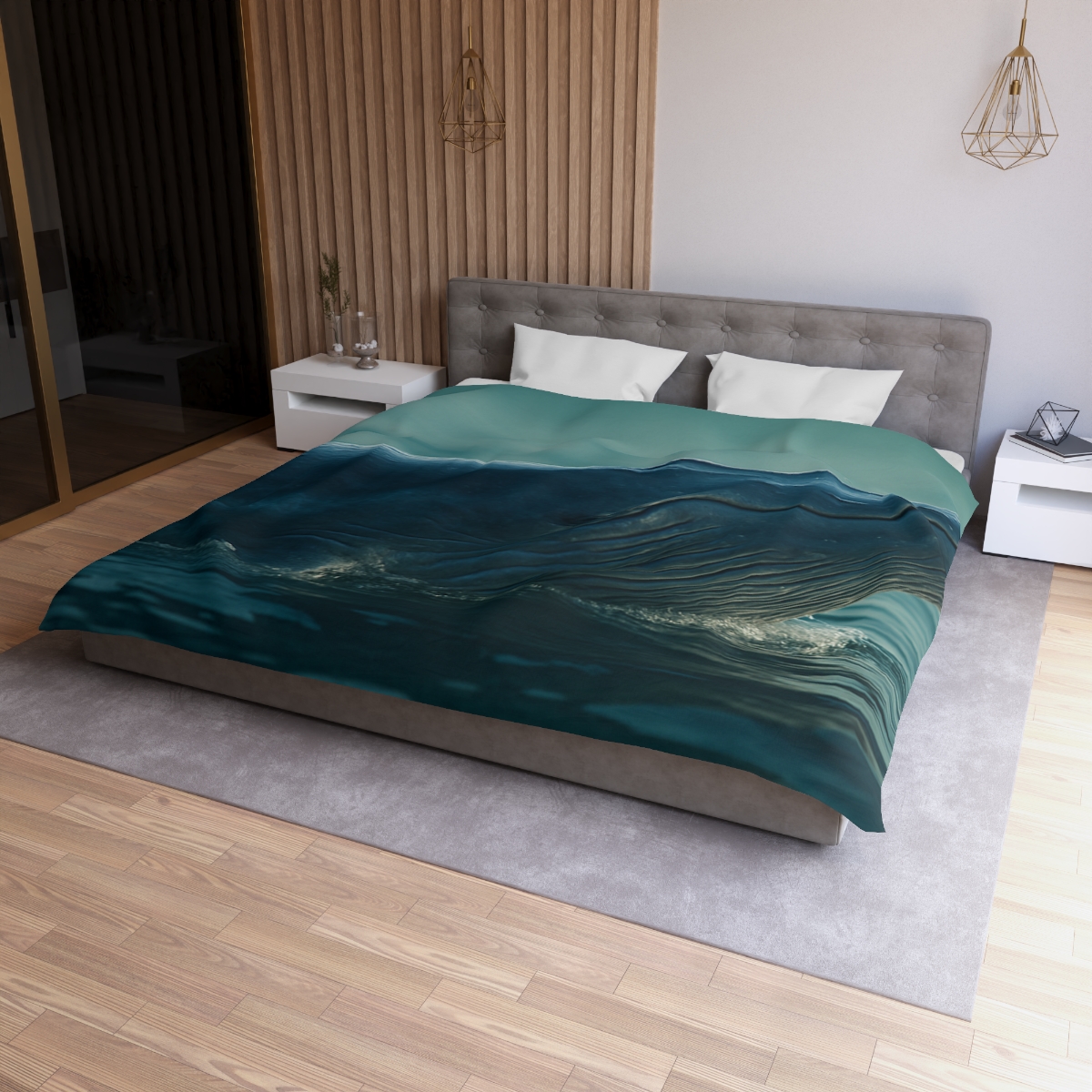 Ocean Song Blue Whale stylish duvet covers