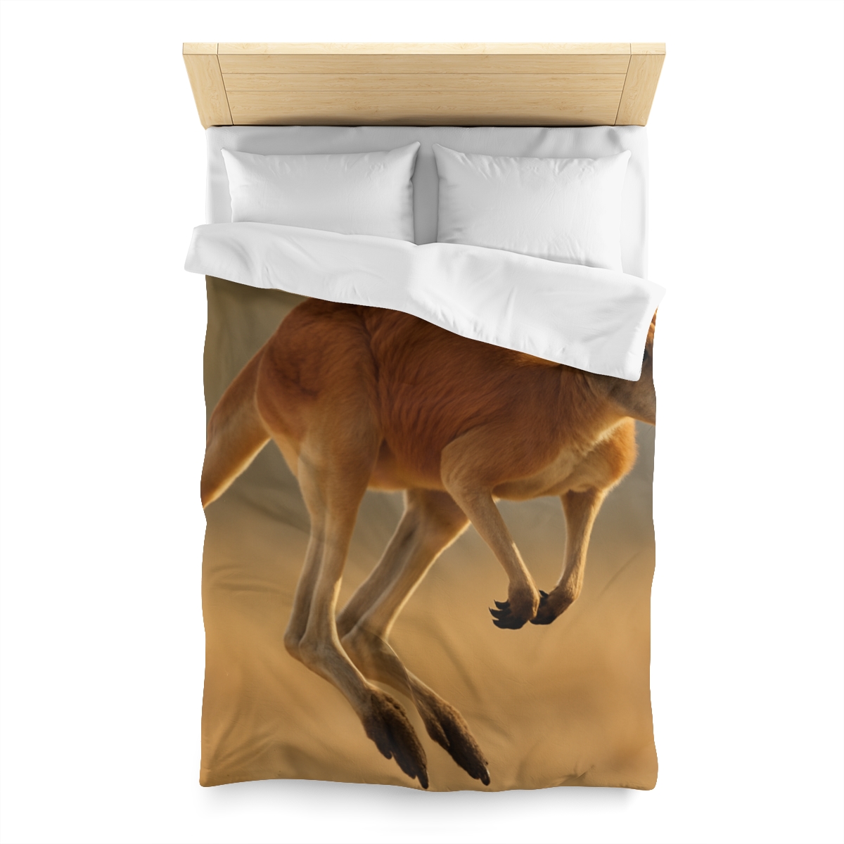 Ember Hop Red Kangaroo custom duvets