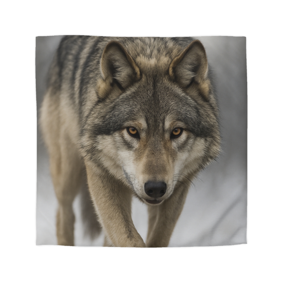 Silver Hush Gray Wolf unique patterned duvets