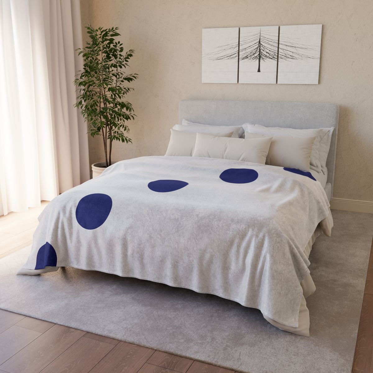 Diagonal Dot Pathway unique gift blankets