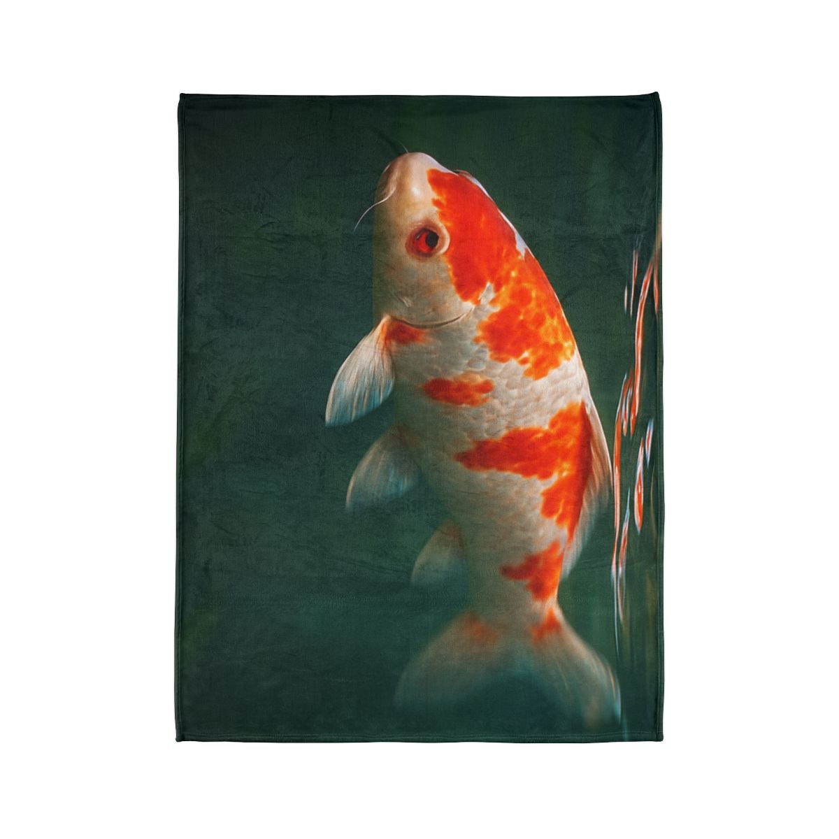 Crystal Current Koi Fish soft fleece blankets