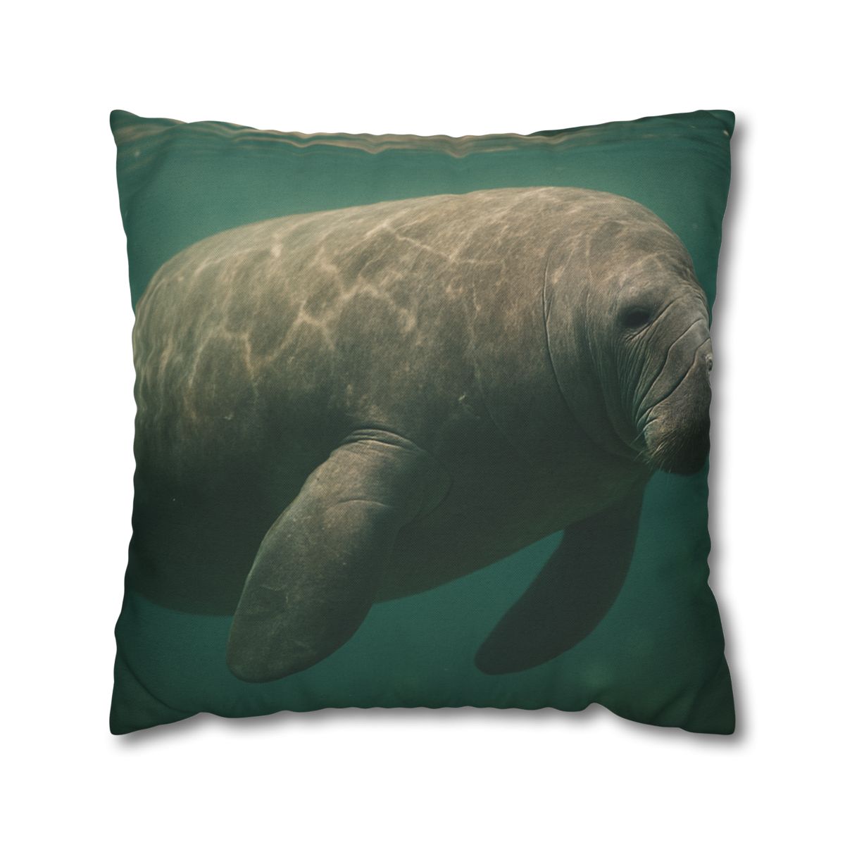 Quiet Drift West Indian Manatee custom pillow cases
