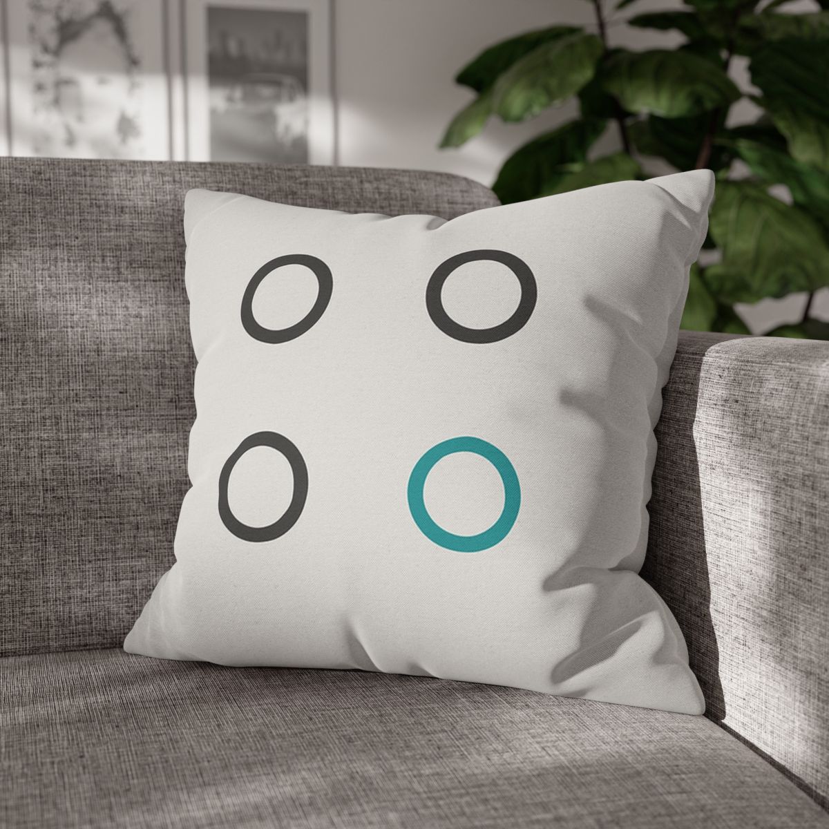 Clustered Dots With Missing Node trendy patterned pillow cases