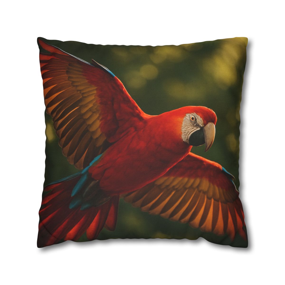 Scarlet Macaw Ember Flight stylish decorative pillowcases