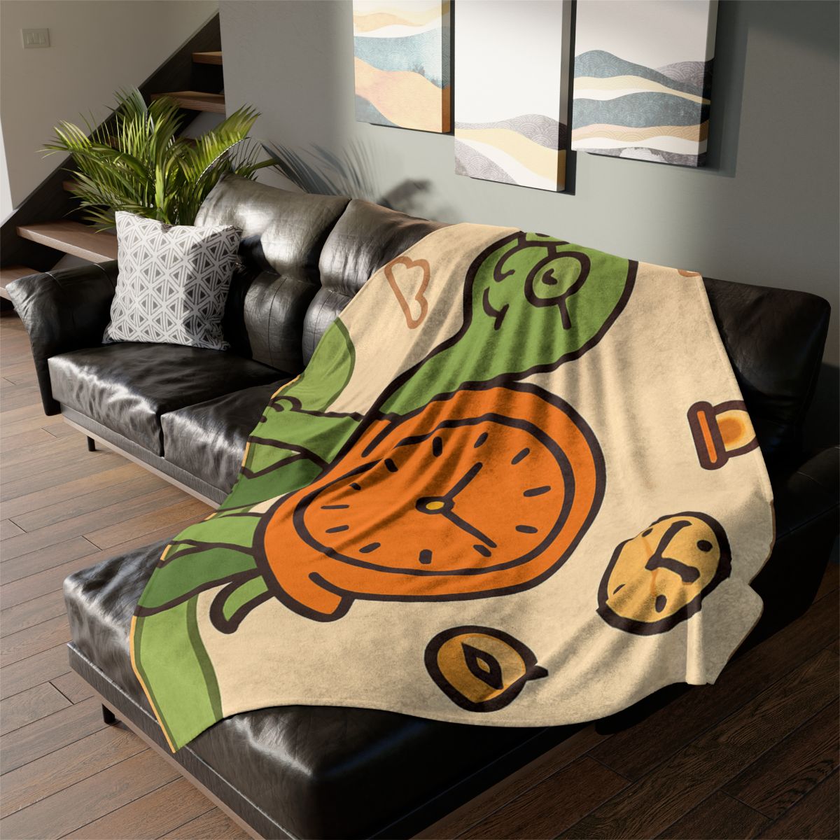 Time Turtle Journey soft fleece blankets