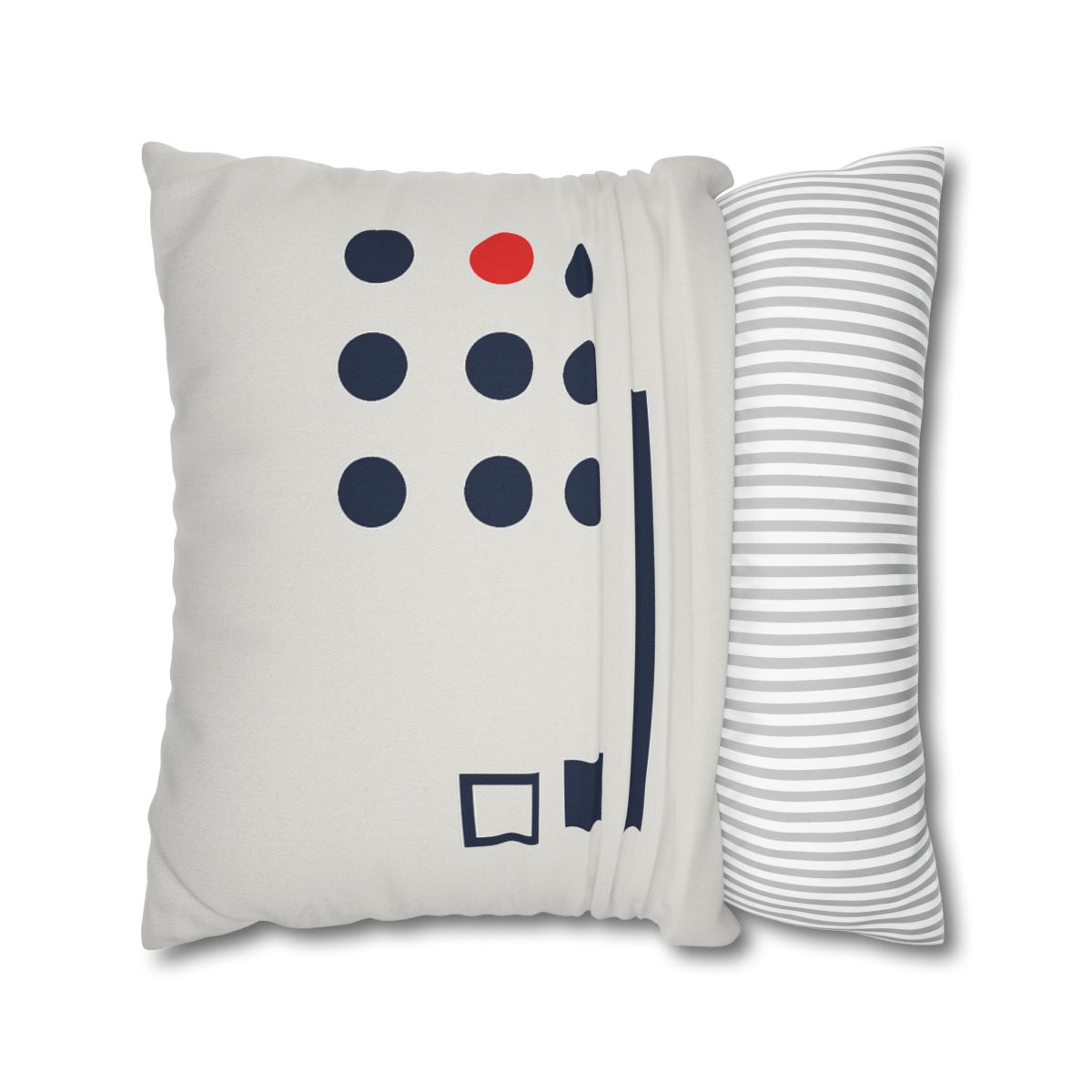 Missing Cell Dot Grid With Long Bar personalized pillow covers